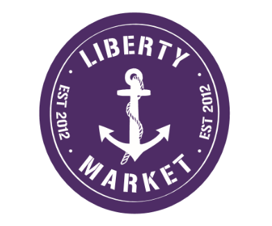 Image of the 'Liberty Market' logo.